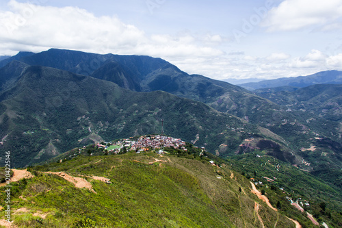 View of the City Coroico in Bolivia