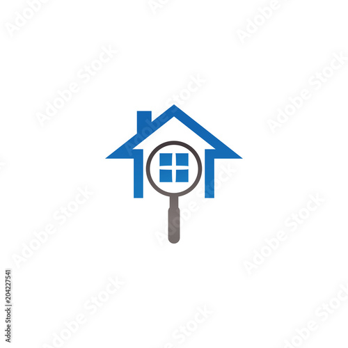 Real estate house finder logo template
