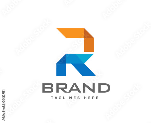 Free Download creative letter R with the concept of colorful mosaic style logo vector - GFXLoad