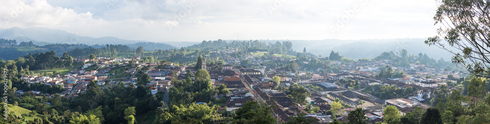 Vue panoramique sur Salento, Colombie