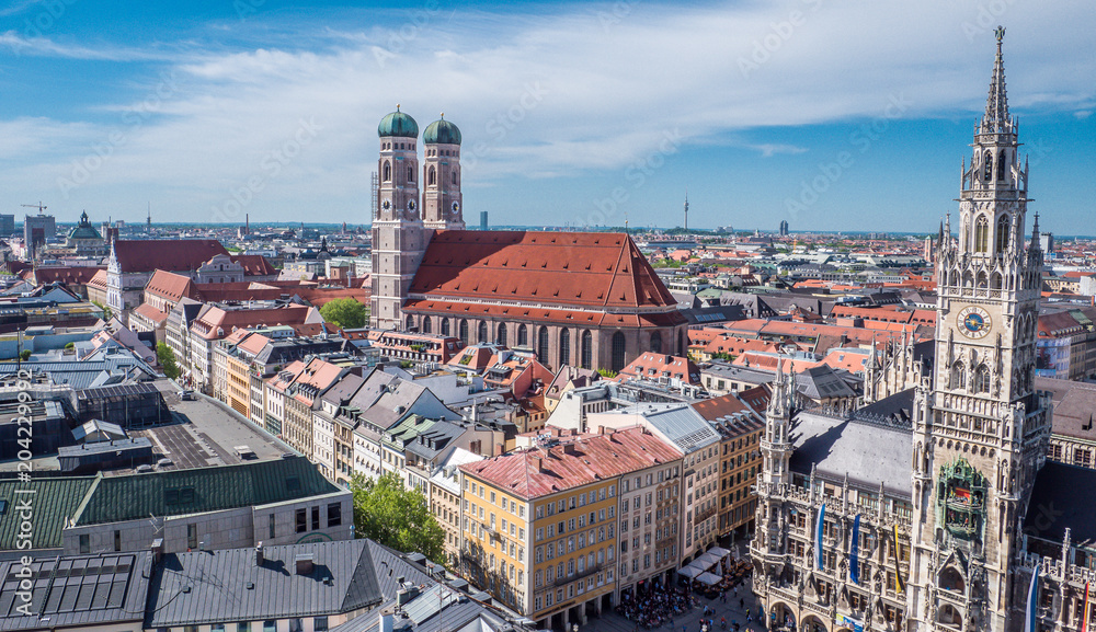 Fototapeta premium Panorama miasta Monachium