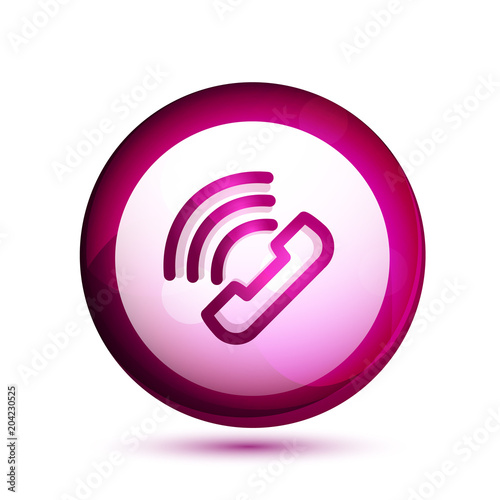 Phone support call center button