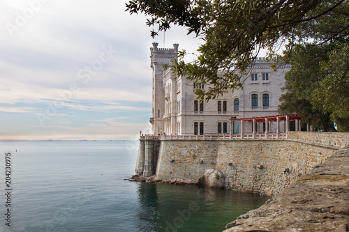 Seaview of Castello Miramare, Trieste, Italy. photo