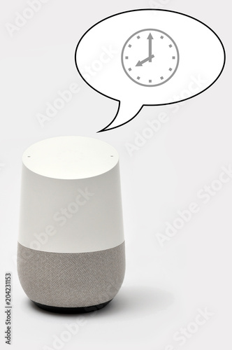Smart Speaker telling time 