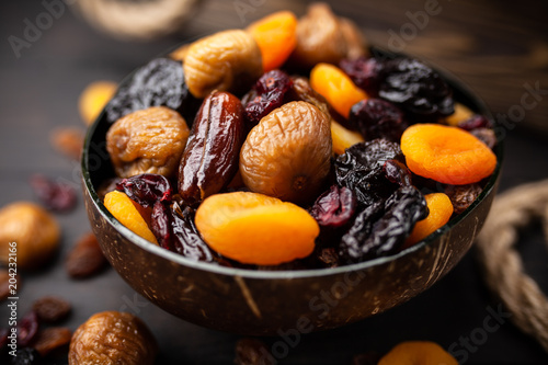 Fotografie A mix of dried fruit
