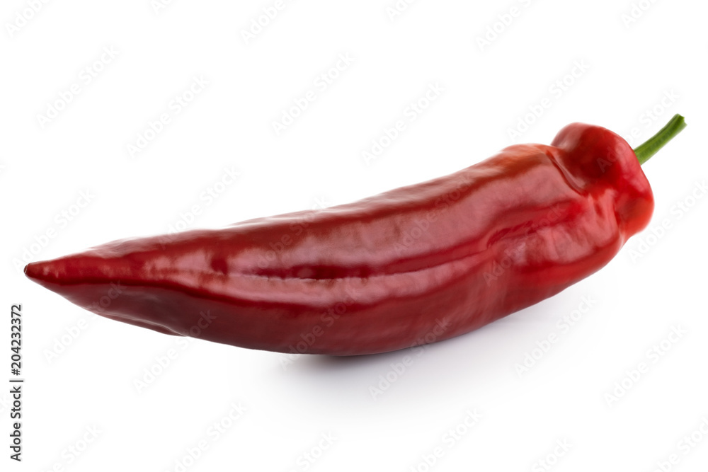 Ramiro sweet pointed pepper isolated on white. Ramiro sweet pointed pepper isolated on white.