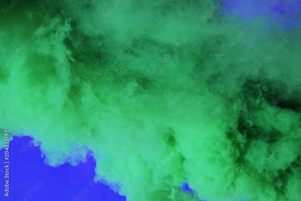 green smoke background