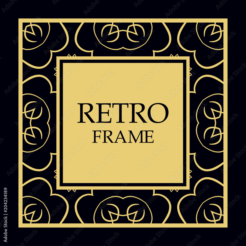 Vector ornate frame