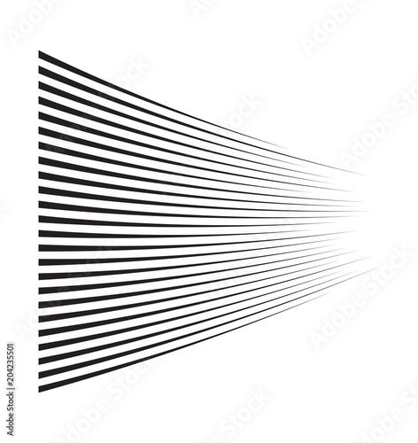 horizontal motion speed lines for comic book