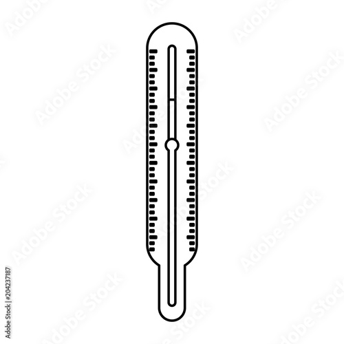 thermometer measure temperature icon vector illustration design
