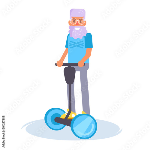 Gyroscope Vector. Cartoon