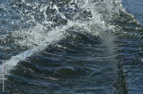 splashing water in the sea © Renisons