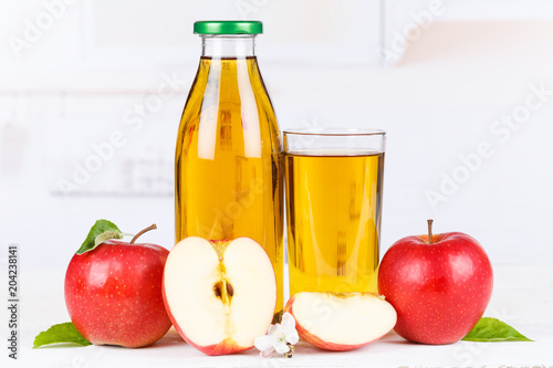 Apfelsaft Apfel Saft Äpfel Flasche Fruchtsaft Textfreiraum Copyspace