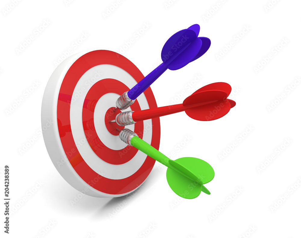 Flechette Fleche Cible Objectif Atteindre Stock Illustration Adobe Stock