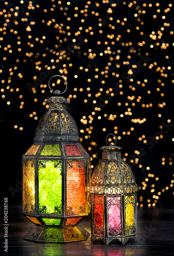 Oriental light lantern Arabic holidays decoration Ramadan