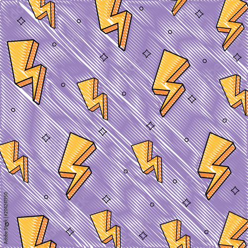 background with lightning pattern, colorful design.  vector illustration
