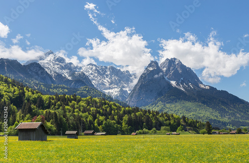 Alpen Panorama Garmisch-Partenkirchen Bayern Deutschland