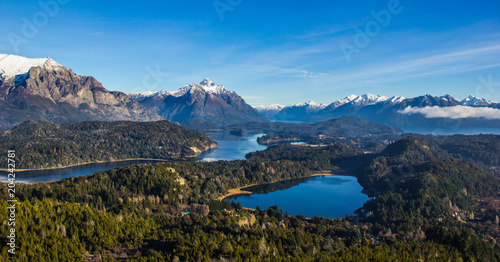 View on the lake Nahuel Huapi near Bariloche, Argentina, from Cerro Campanario © Danilo