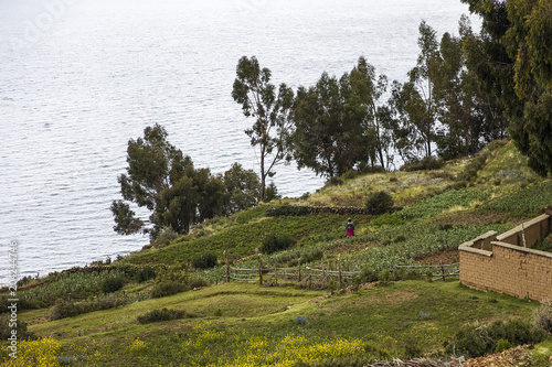 Isla del Sol on lake Titica...