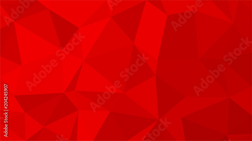 Red polygonal illustration background. Low poly style.