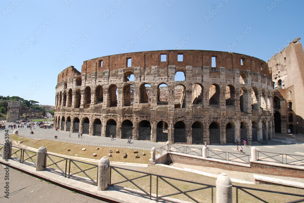  Colosseum; landmark; historic site; amphitheatre; ancient roman architecture