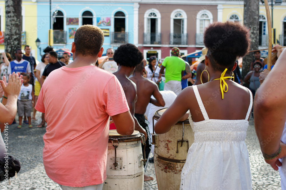 Fototapeta premium Danseurs à Salvador de Bahia