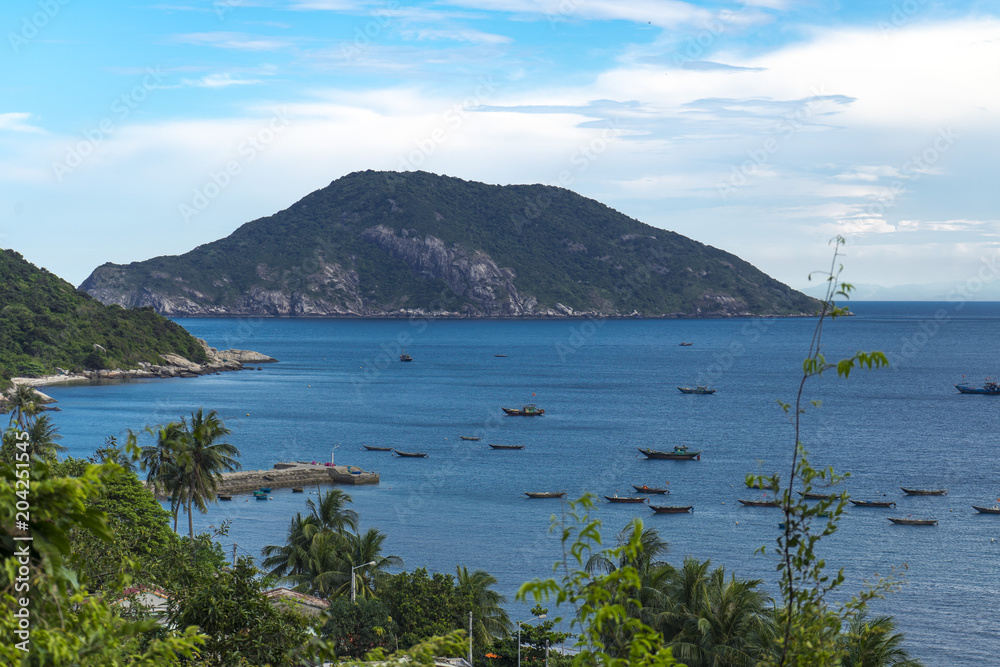 Cham Island in the archipelago of Ku Lao Cham in Vietnam with its beautiful beaches and landscapes.