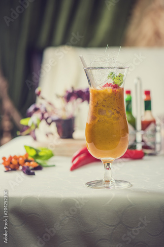Cocktail from sea buckthorn...