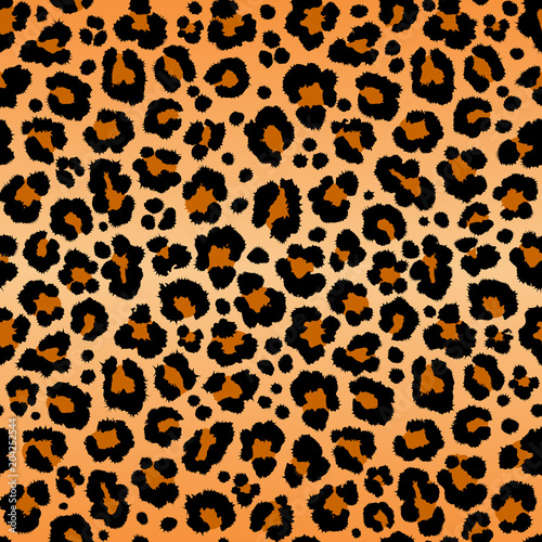 leopard pattern texture repeating seamless orange black
