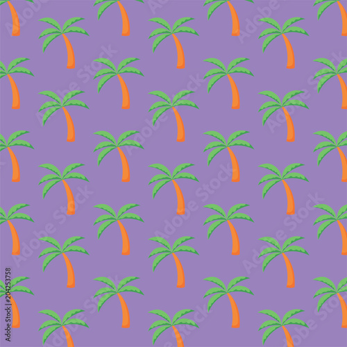 background of tropical palms pattern, colorful design. vector illustration