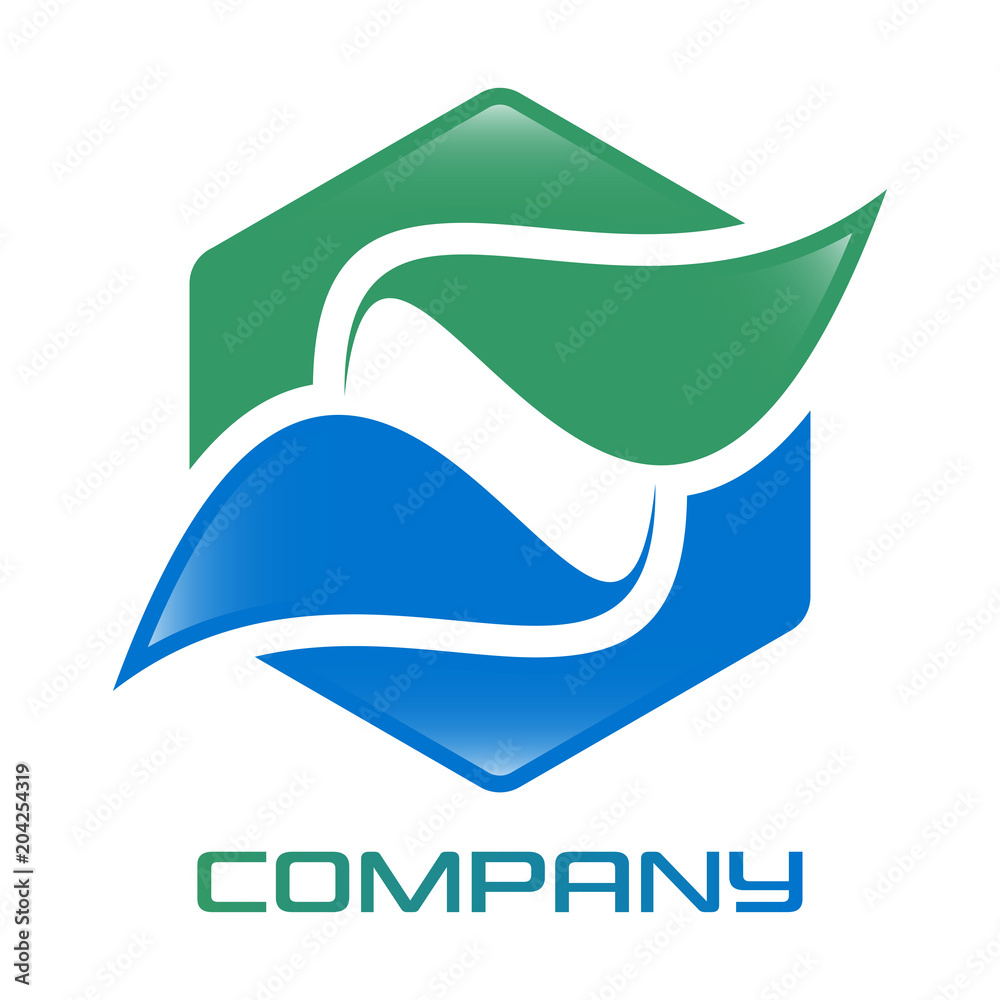 Leaves and letter S logo
Leaves and letter S logo