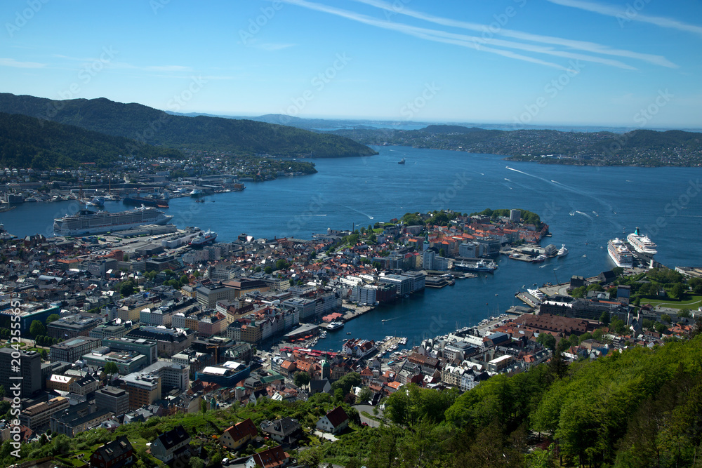 Harbour in Bergen Norway