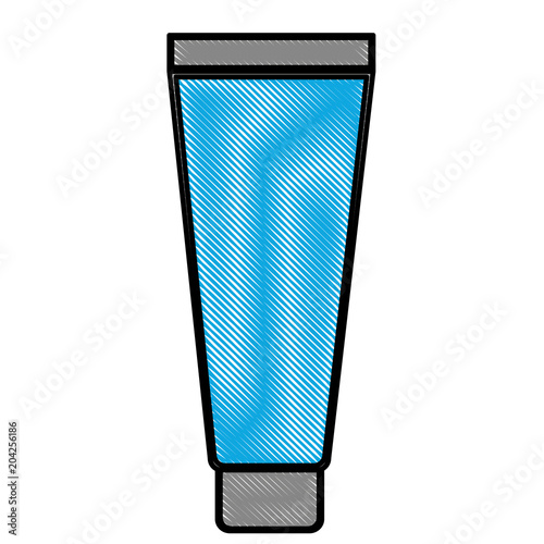 cream or lotion cosmetic tube for skin care product vector illustration drawing