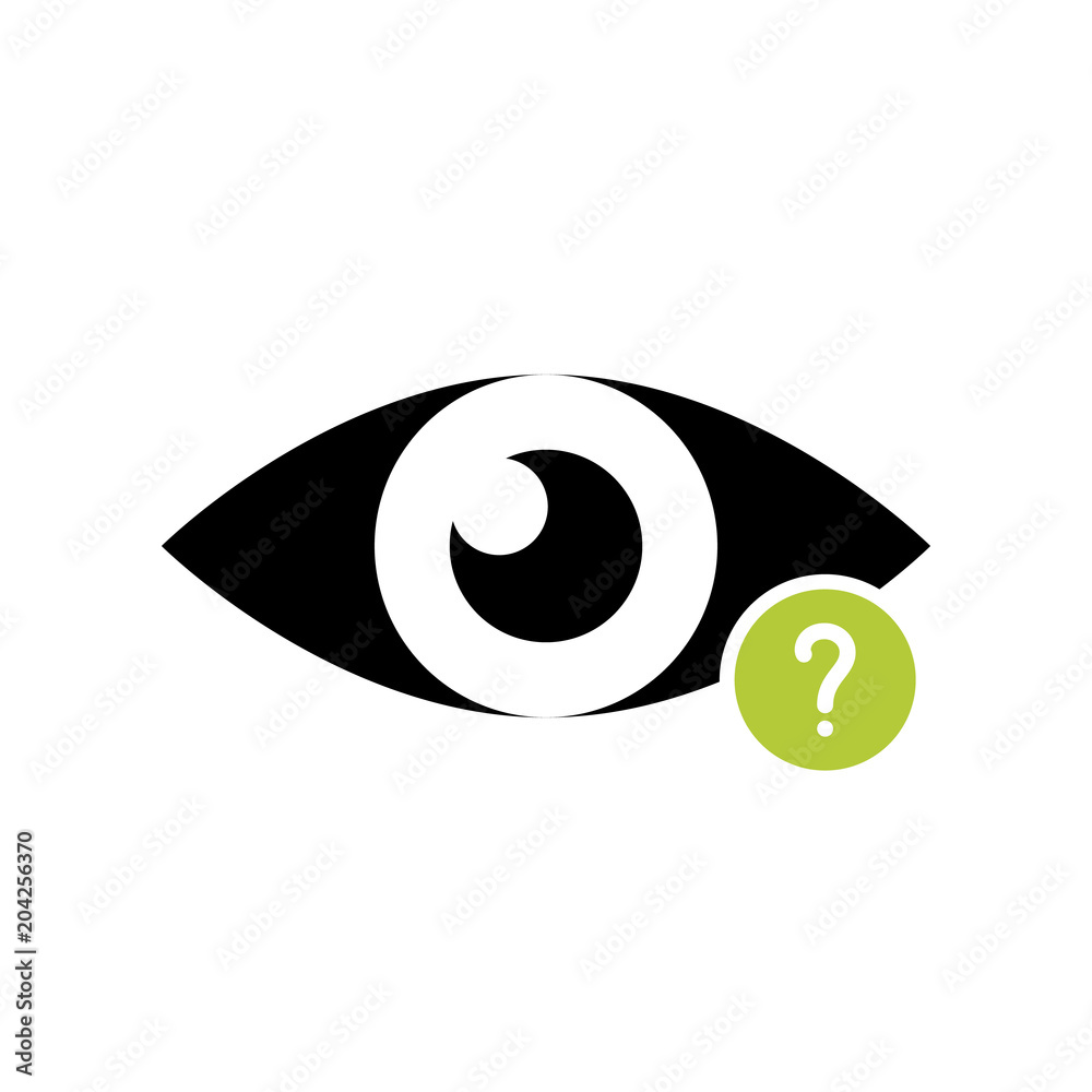 View icon with question mark. View icon and help, how to, info, query symbol View icon with question mark. View icon and help, how to, info, query symbol