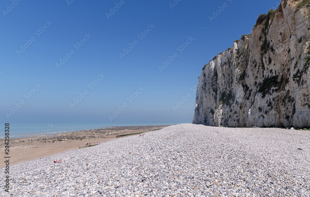 Cliffs of Mers-les-bains in Picardy coast