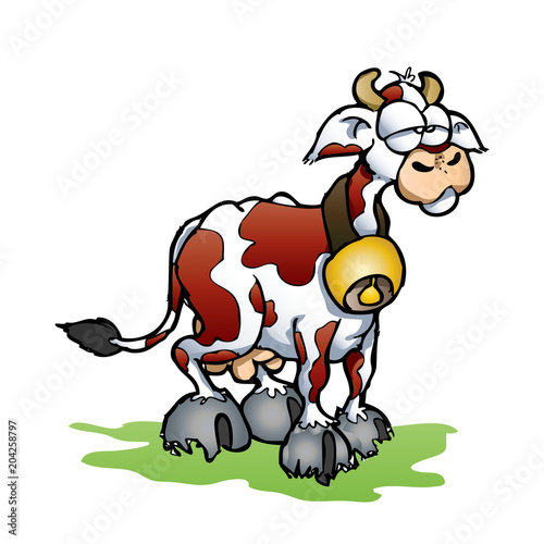 Red hostein cow