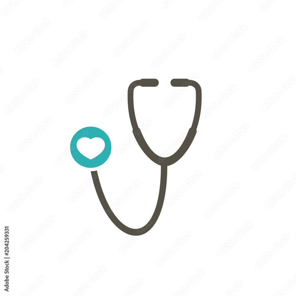 Medical icon with heart sign. Medical icon and favorite, like, love, care symbol