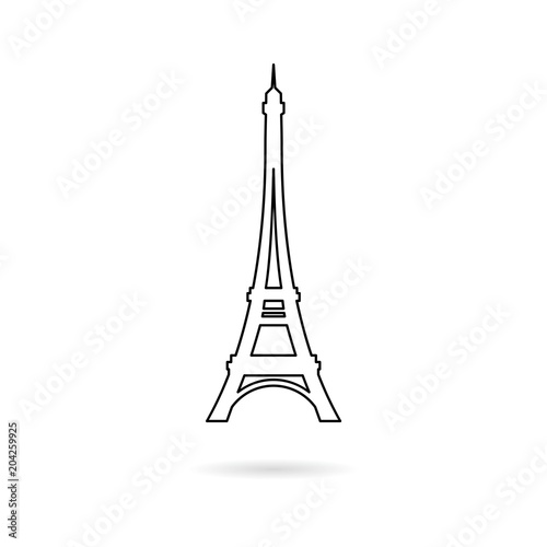 Paris Eiffel Tower icon