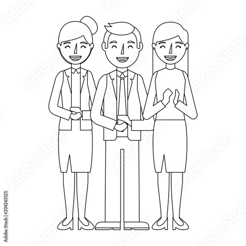 Wallpaper Mural group business people isolated icon vector illustration design Torontodigital.ca