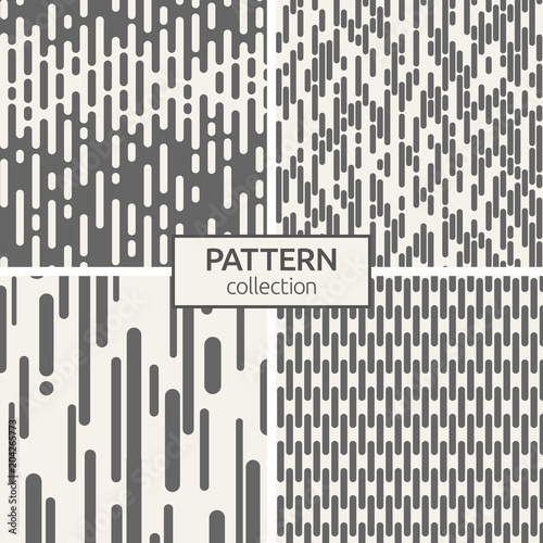 Set of four seamless patterns.