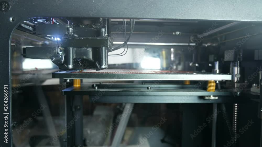work 3d printer above model work 3d printer above model
