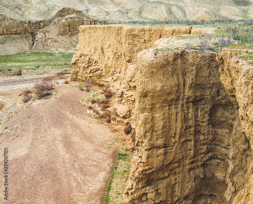 View of canyon - formation from sand and clay photo