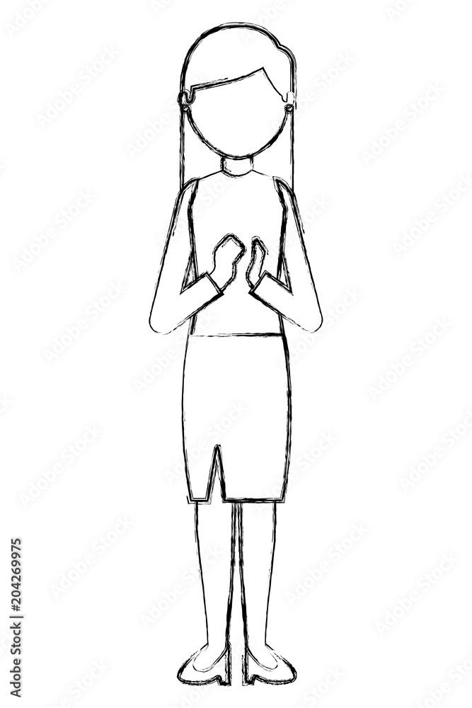 elegant businesswoman avatar character vector illustration design elegant businesswoman avatar character vector illustration design