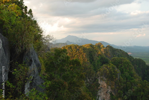 Wallpaper Mural View from Tiger Cave to beautiful mountains and rocks of Krabi, Thailand Torontodigital.ca