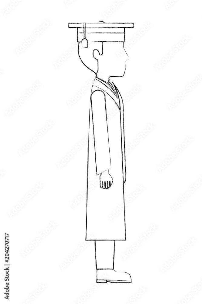 young man with graduation hat vector illustration design young man with graduation hat vector illustration design