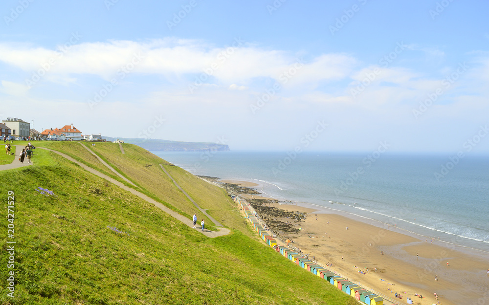 Whitby beach West Cliff in North Yorkshire Whitby beach West Cliff in North Yorkshire