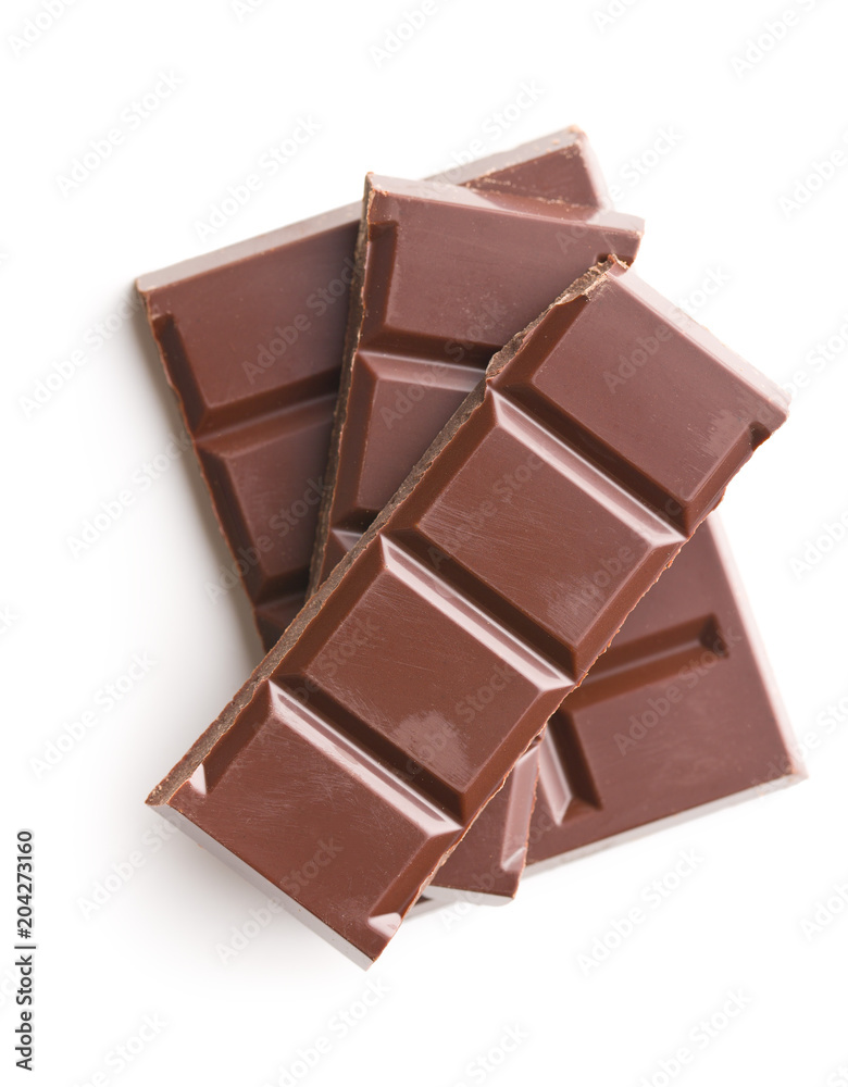 Dark chocolate bars. Dark chocolate bars.