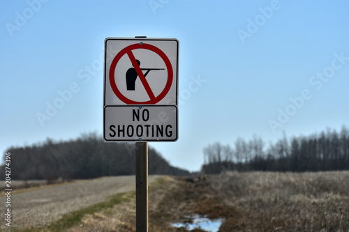 No Hunting Signage