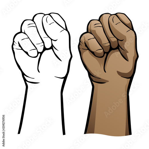 Hand Fist Vector Illustration 