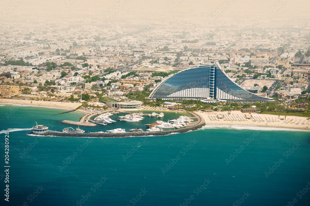Fototapeta premium Dubai Jumeirah beach, UAE. Travel destination. 